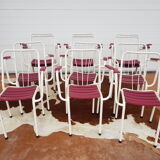Chaises de jardin anciennes années 50