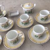 Service à café Lalique Modèle Perles Porcelaine de Limoges