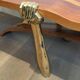 Unique coffee table made of a thick top