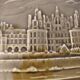Plat de présentation vintage en faïence de Gien création spéciale Chambord
