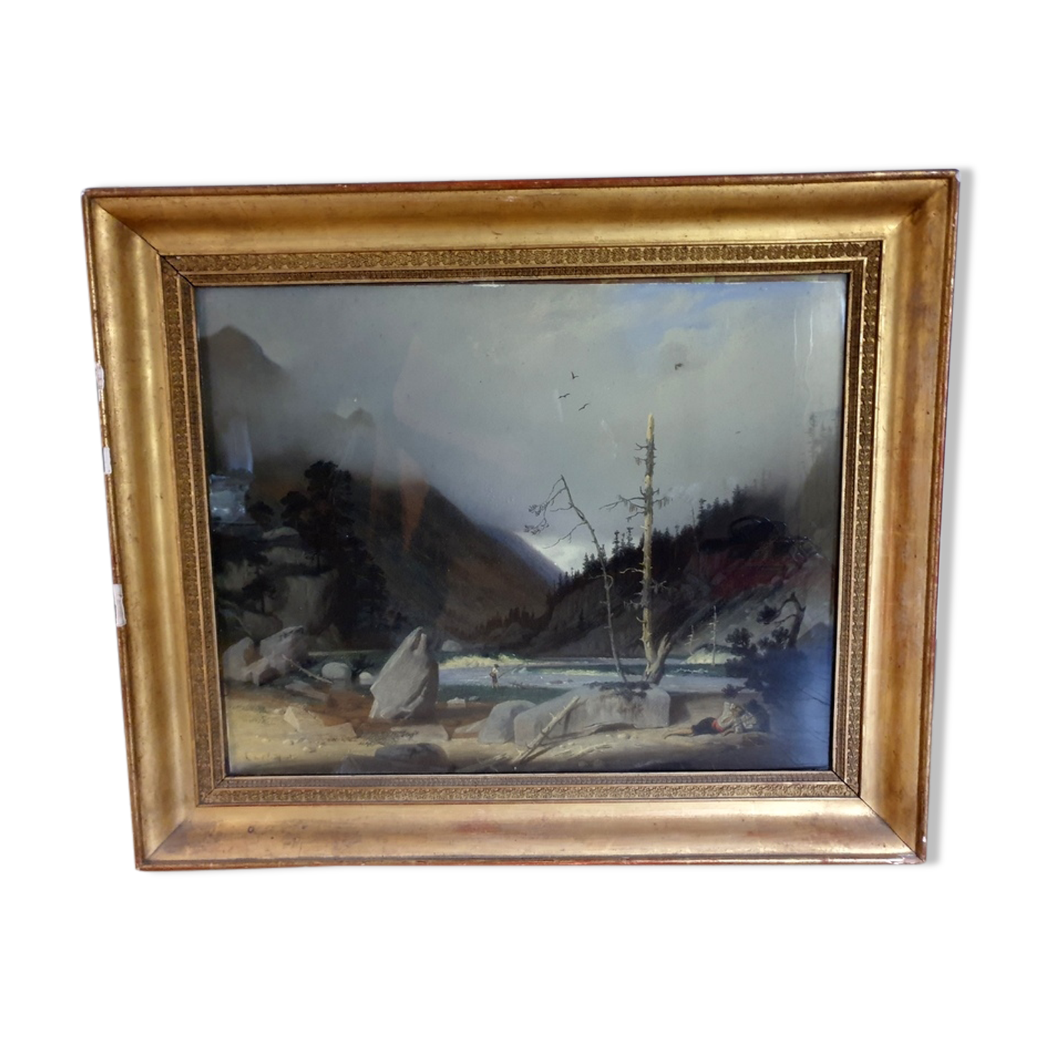 Alphonse de Saint-Beaussant (born in 1842) Pastel on paper mounted on canvas - Sinner