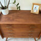 Vintage oak commode from the 1960s.