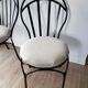 Set de 2 chaises métal noir