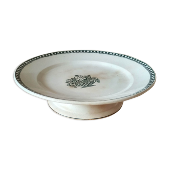 Presentation plate on piedouche - fruit cup earthenware of St Amand