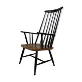 Vintage easy chair with high back and armrest from the 60s