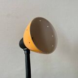 Vintage orange painted metal desk lamp