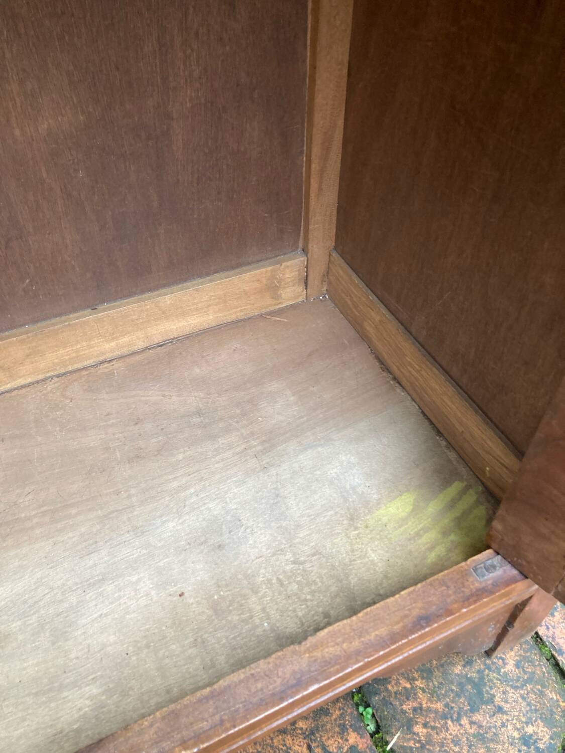 Vintage glass-fronted cabinet