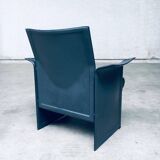 Postmodern Korium KM1 Leather Armchair by Tito Agnoli for Matteo Grassi, Italy, 1980s