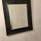 Large rectangular wall mirror – Textured relief frame – 68 × 57.5