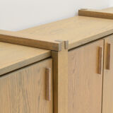 Oak grey wash sideboard, Belgium.