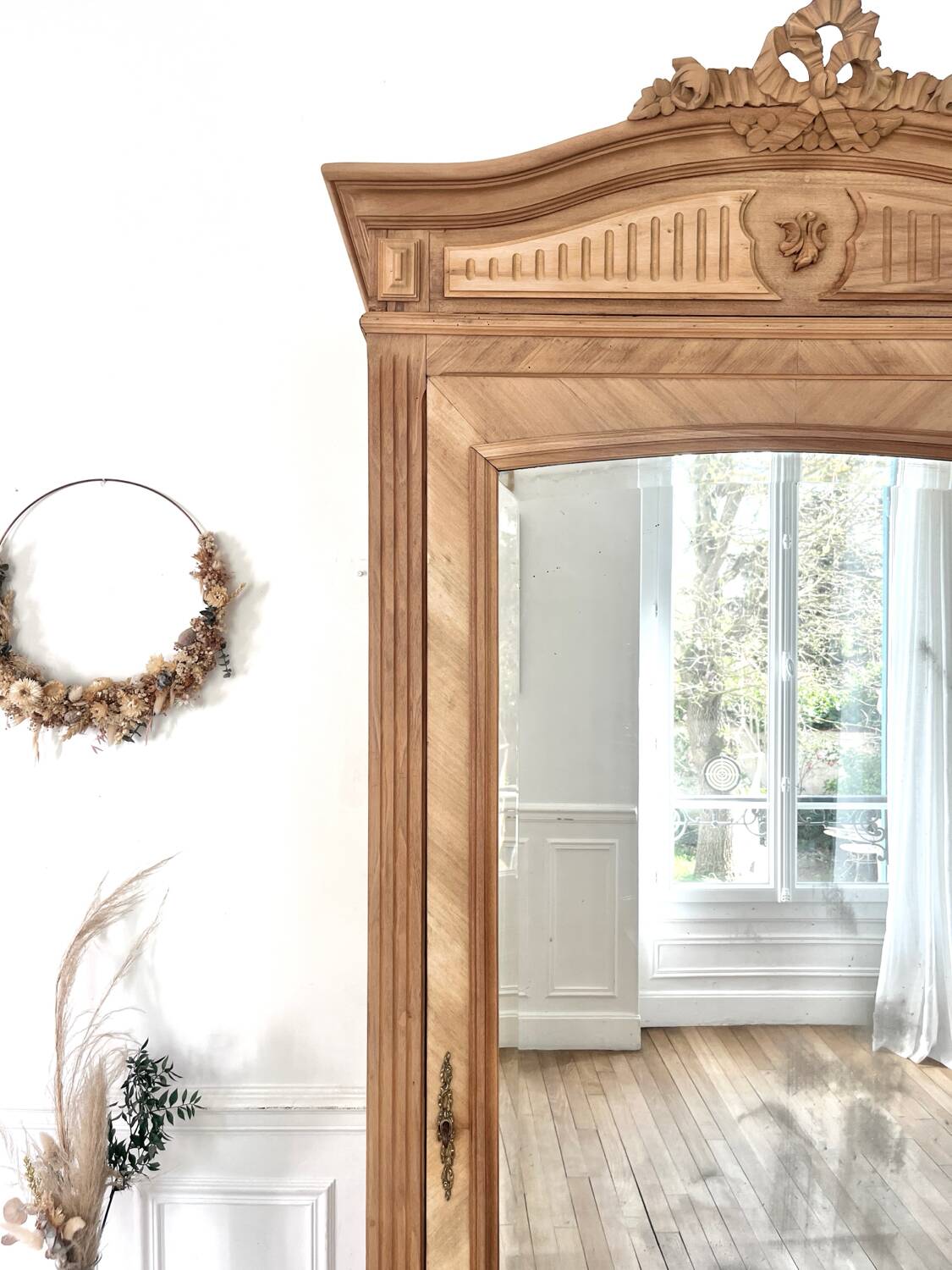 Restored Rococo Bonnetière Wardrobe