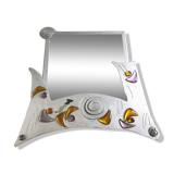 Mirror free form design "Because of it" 90s