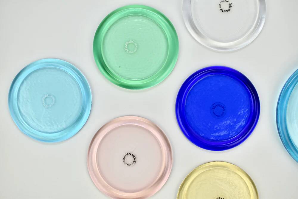 Vintage Murano Glass Coasters by V. Nason & C.
