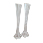 Pair of soliflore glass vases