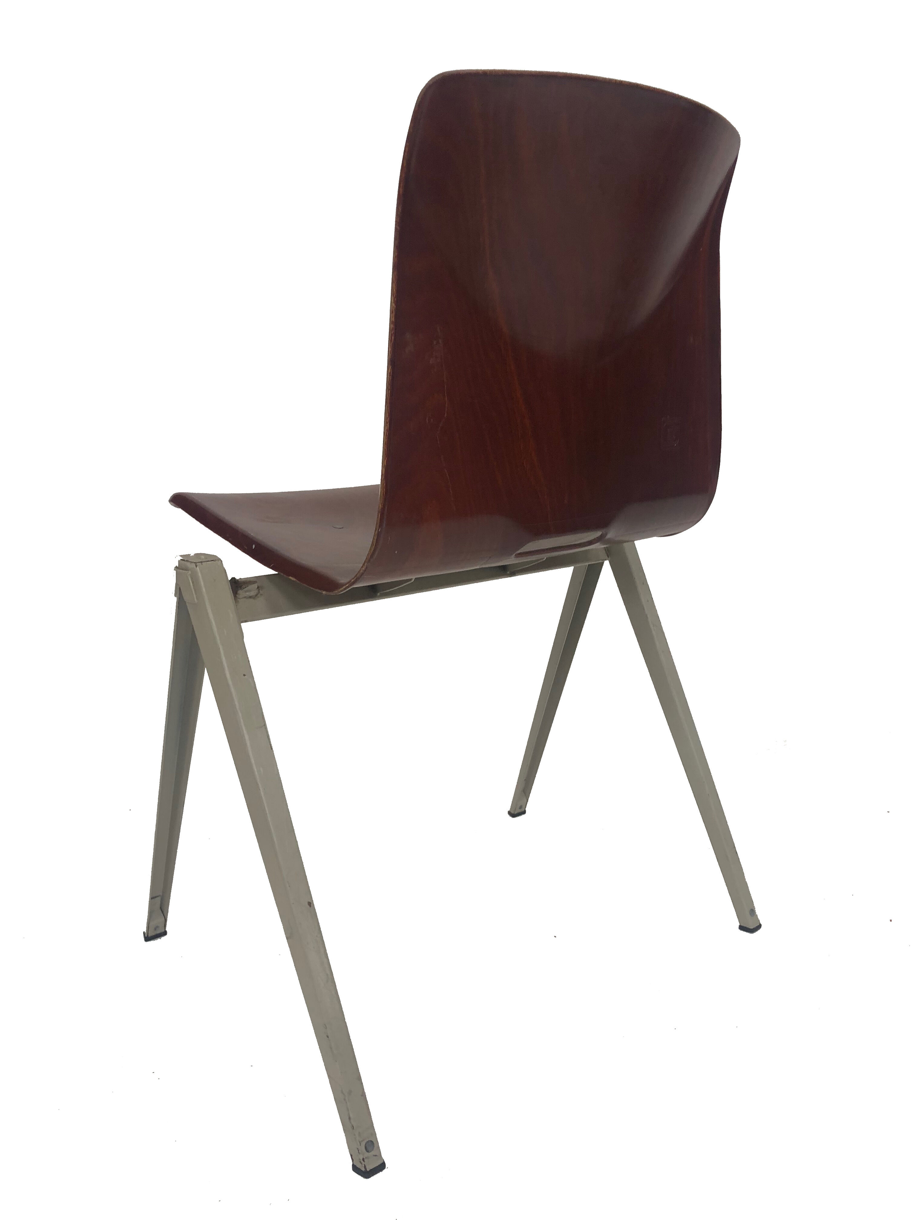 Galvanitas Pagholz vintage school chairs