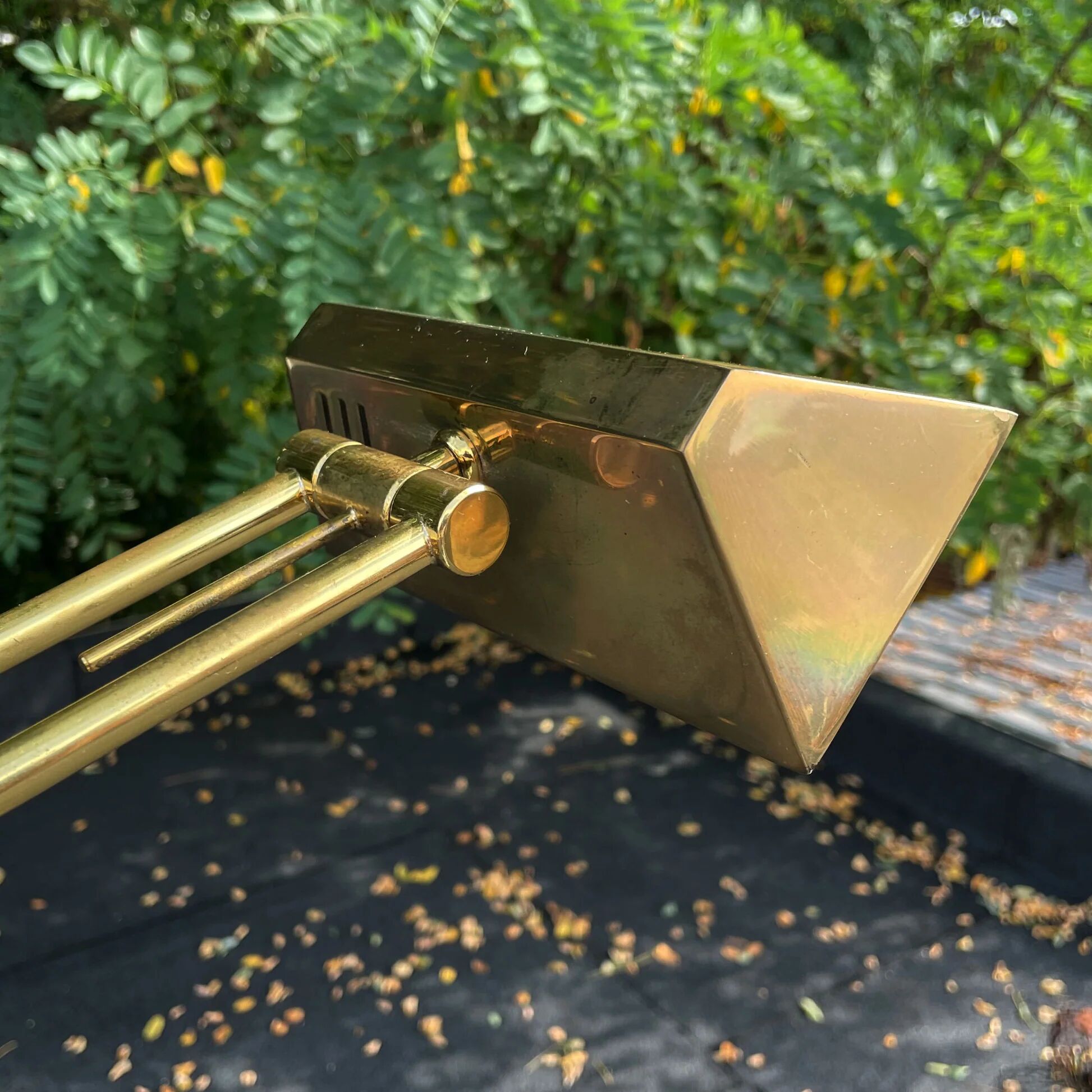 Lampe de sol en laiton vintage réglable avec variateur