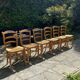 Set de 6 chaises en paille
