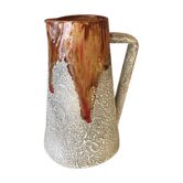 Cruche a eau ou vase emaille vintage