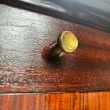 Mid-Century Italian Wood and Brass Console Table, 1950s