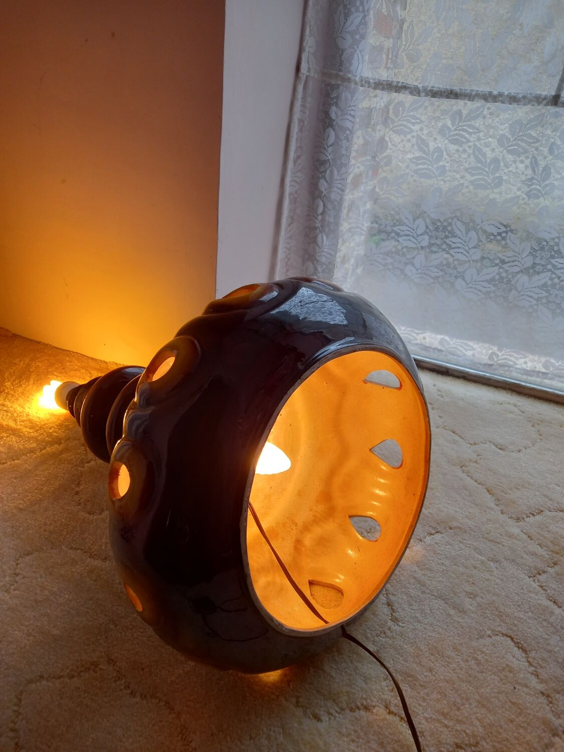 Vintage ceramic floor lamp