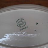 Ancien plat ovale en faïence "Horizon" St Amand