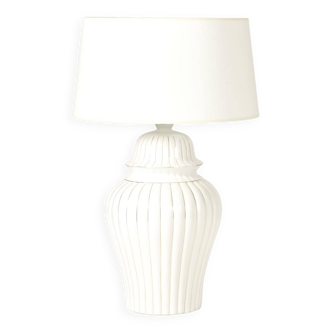 White ceramic lamp Tommaso Barbi