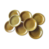 8 vintage gien flat plates