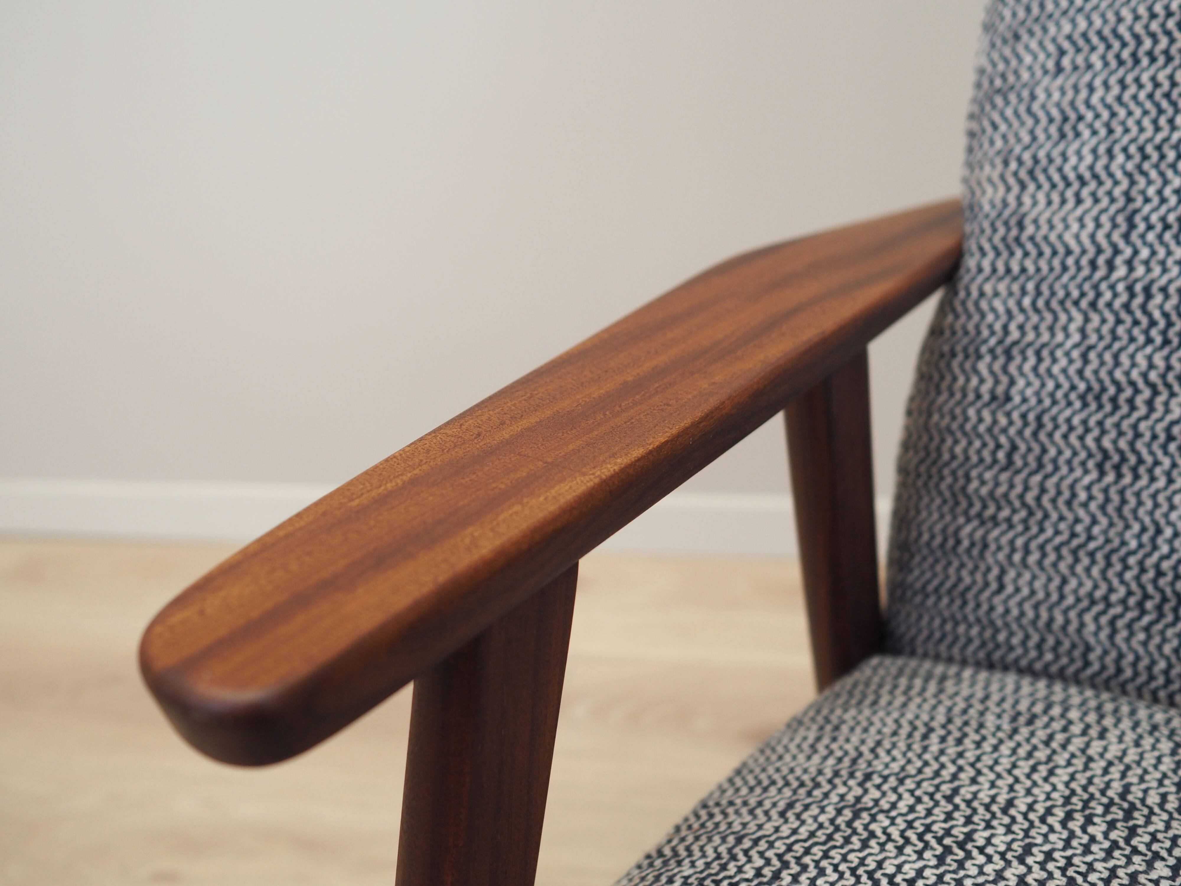 Mahogany armchair, Danish design, 1960s, production: Denmark