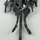 60's 70's brutalist wall lamp iron & glass wall sconce design