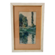 Antique Watercolor Painting Signed J.Richter "Marne a Gournay"