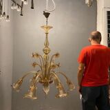 Venetian glass chandelier, 1960s