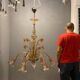 Venetian glass chandelier, 1960s