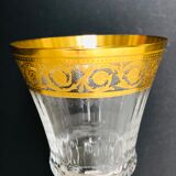 Set of 6 crystal water glasses from saint louis model thistle