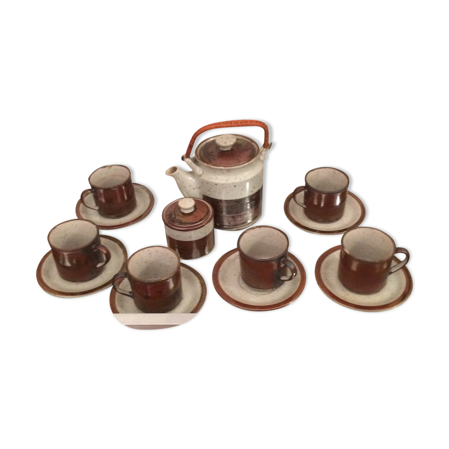 Tea service in sandstone 6 cups