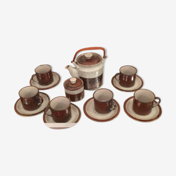 Tea service in sandstone 6 cups