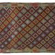 Grand Turkish Vintage Geometric Kilim Multicoloured 305 x 156 cm