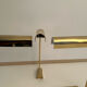 Set de 3 appliques vintage orientable, laiton, France 1970