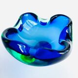 Vintage blue ashtray, Murano