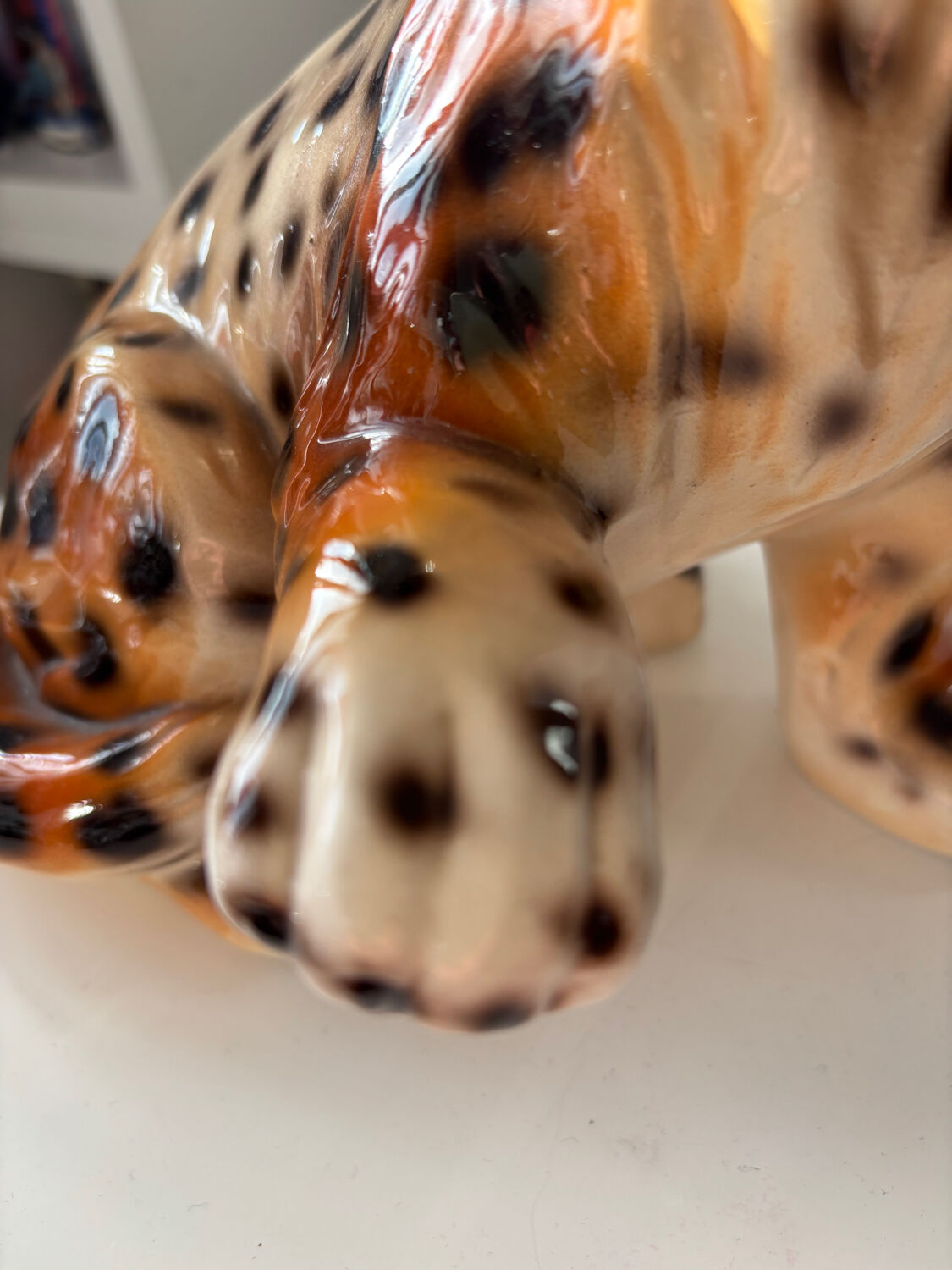 Italian ceramic leopard 1970