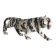 Ancient sculpture of a black and white marble panther, 20th century.