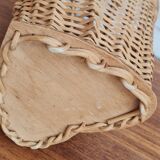 Wicker heart basket