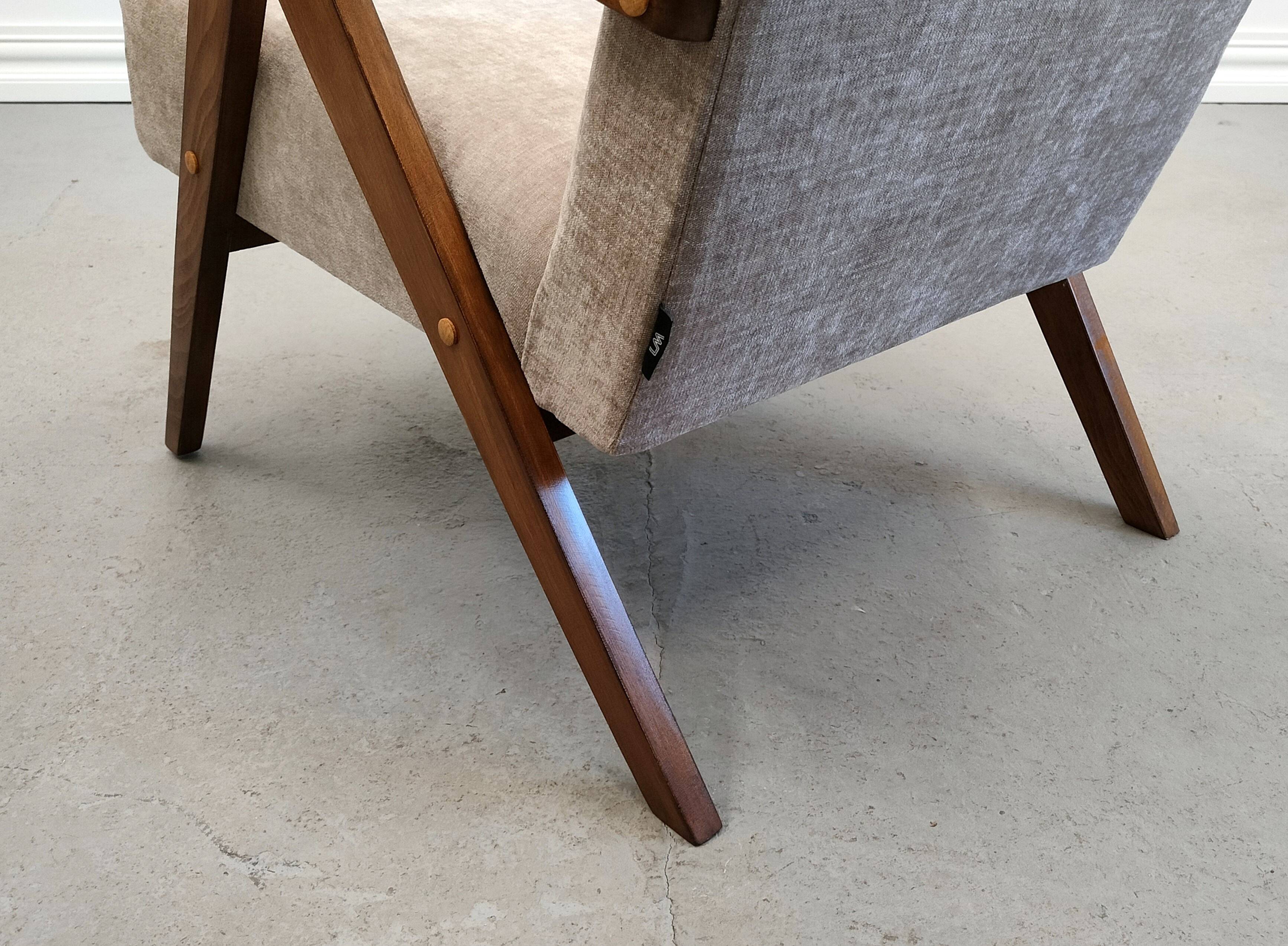 1960 Mid Century Easy Chair Model B 310 Var in Gray