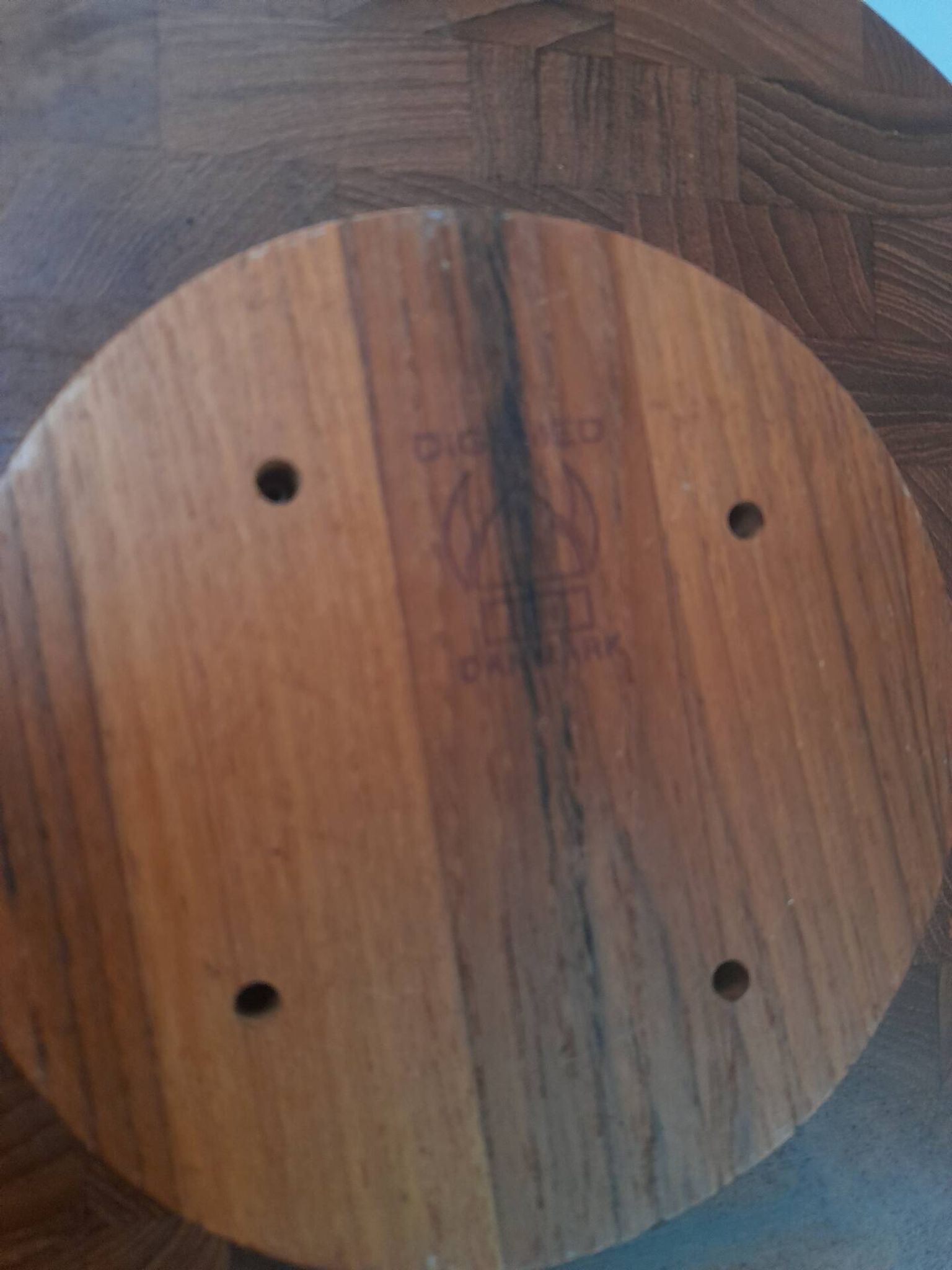 Plateau tournant en teak Digsmed Danemark
