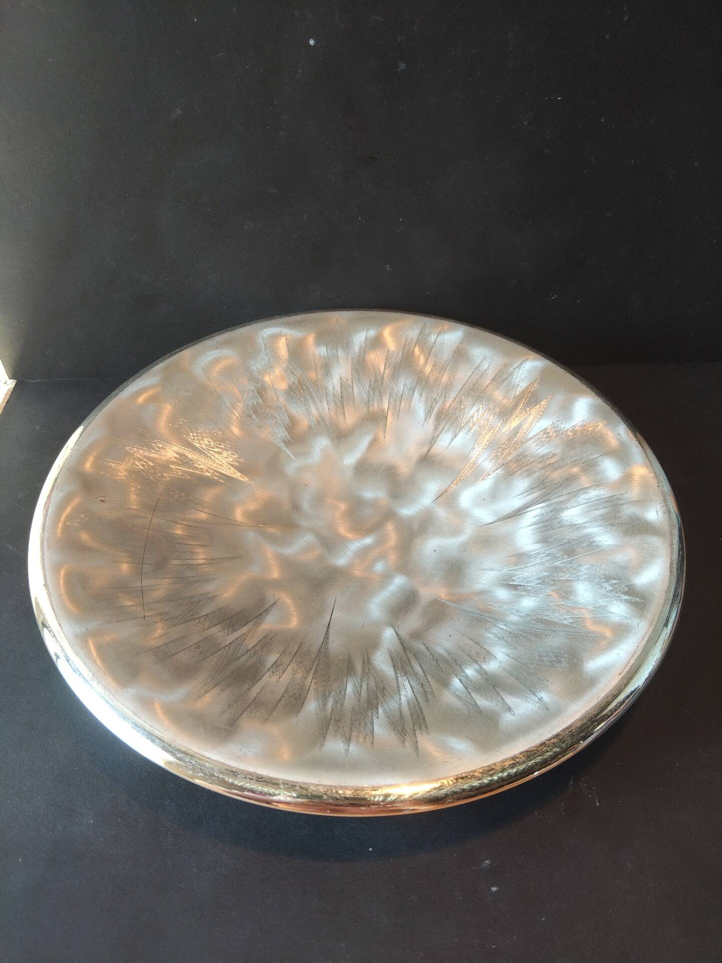 Coupe tripode WMF en laiton argenté, Allemagne, années 1960