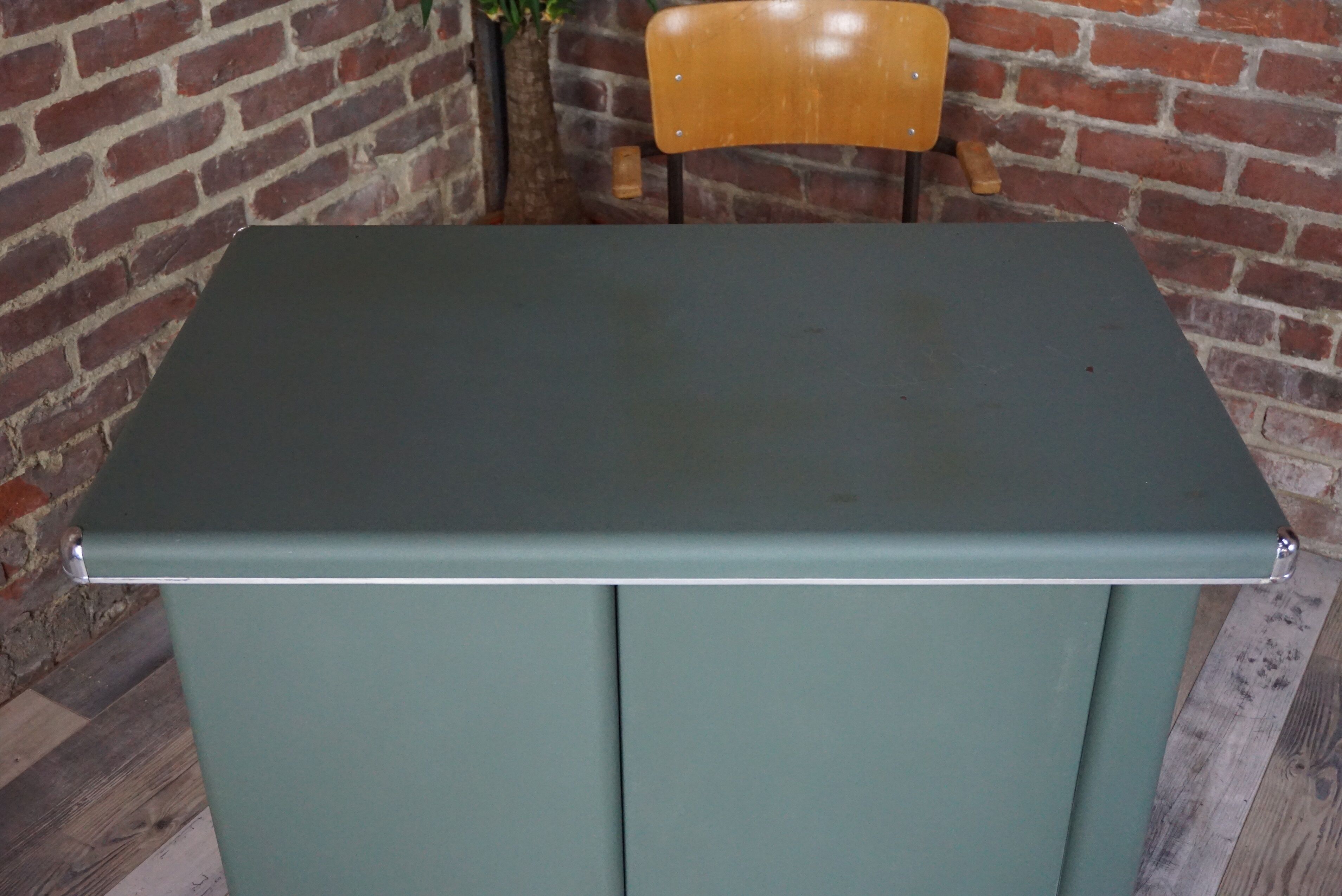 Strafor metal industrial desk 1950s