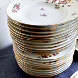 Antique table service in Limoges porcelain by F. Legrand, period A.