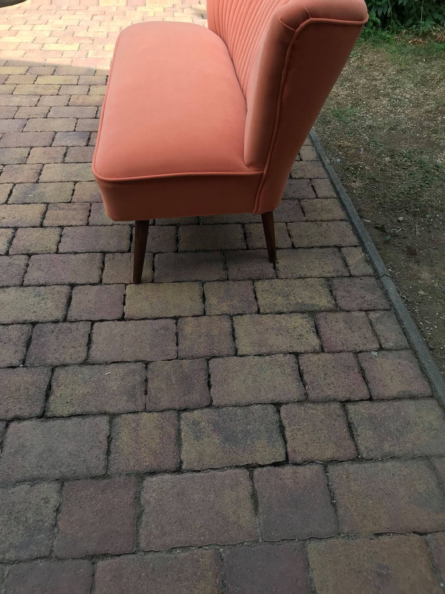 Mid-Century Orange Sofa 1950