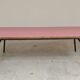 Large canteen table in pink formica and metal.
