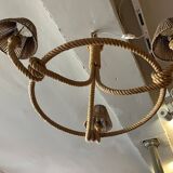 Berthes Glasser 1970 rope chandelier