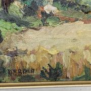 Painting by Aimé Debono, Landscape of Provence, Sainte Victoire mountain